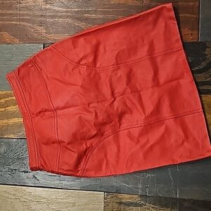 LAURICE pencil skirt leather Red sz 7/8‎